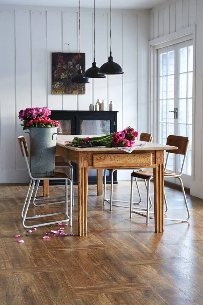 Amtico Farmhouse Oak Plank Weave Flooring