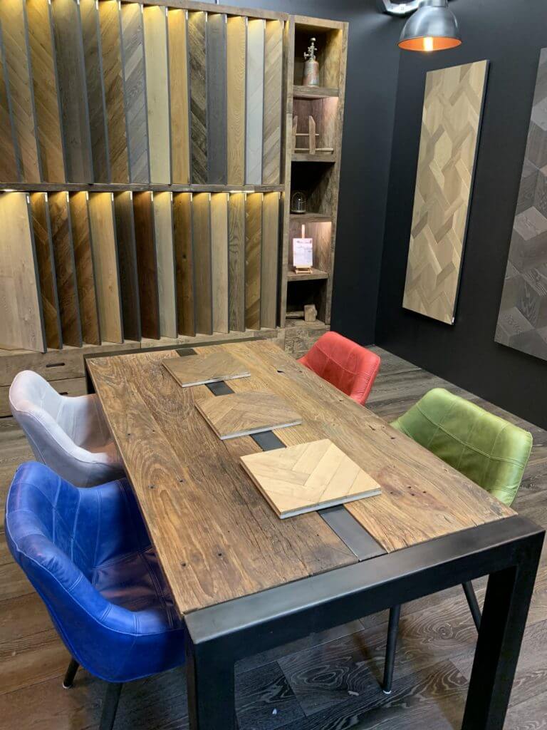 Benott wood flooring showroom display