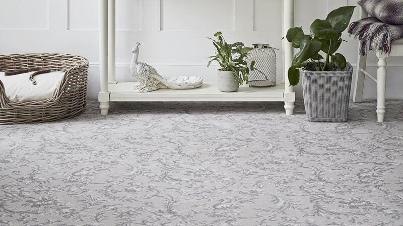 Brintons grey pattern carpet