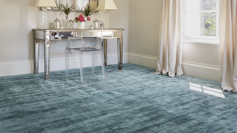 Jacaranda hand woven green carpet