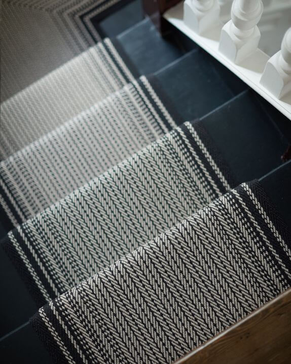 Roger Oates herringbone stair runner